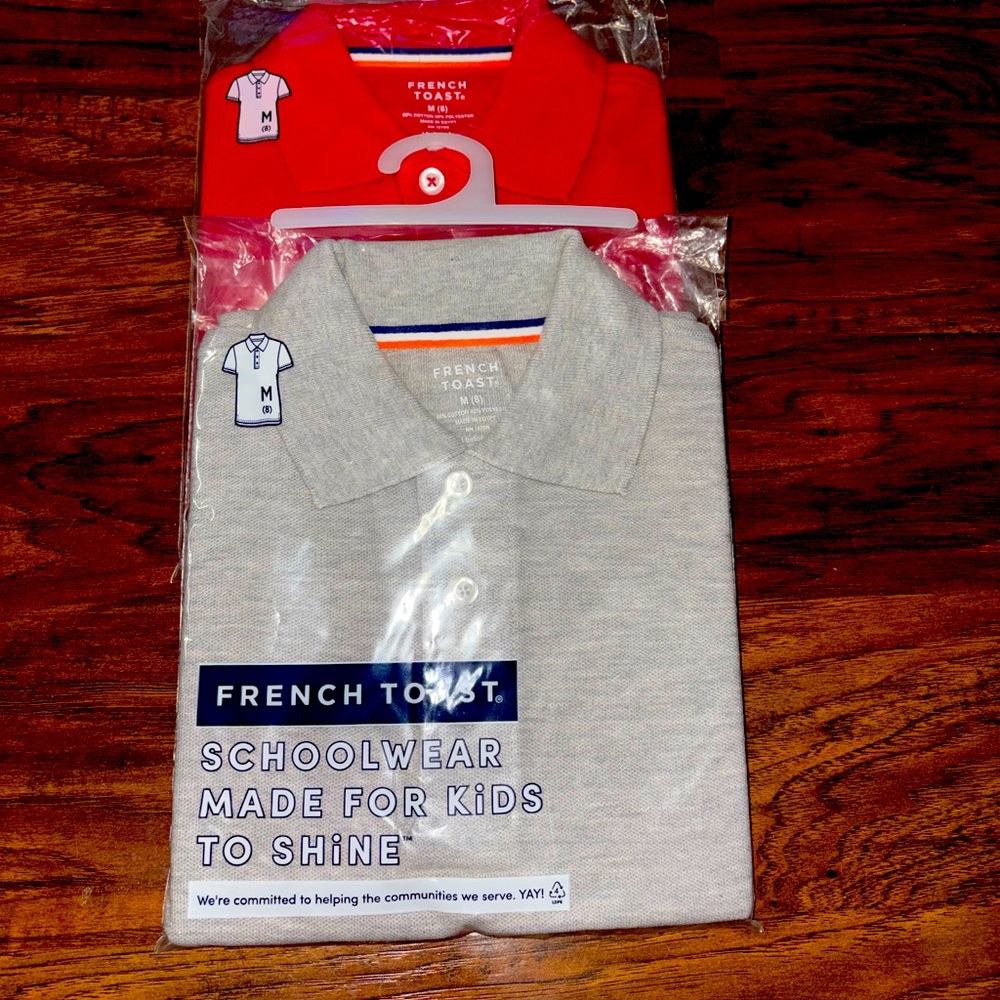 Boy’s school uniform collar shirts (2)